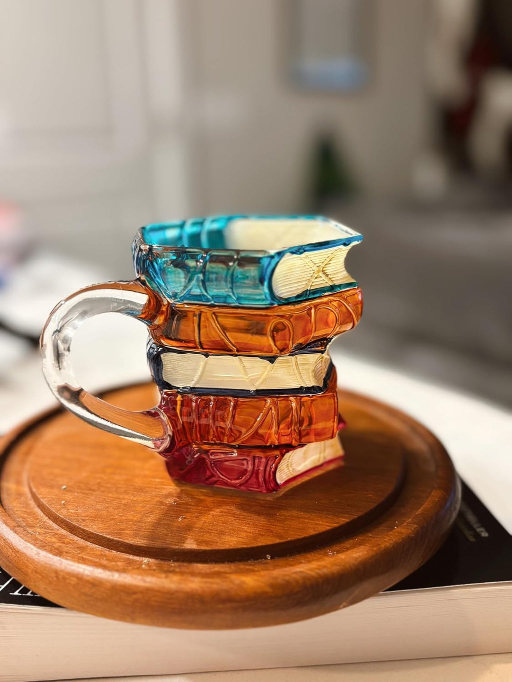 3D Book Mug Glass